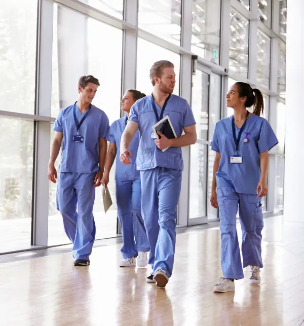 hospital with people