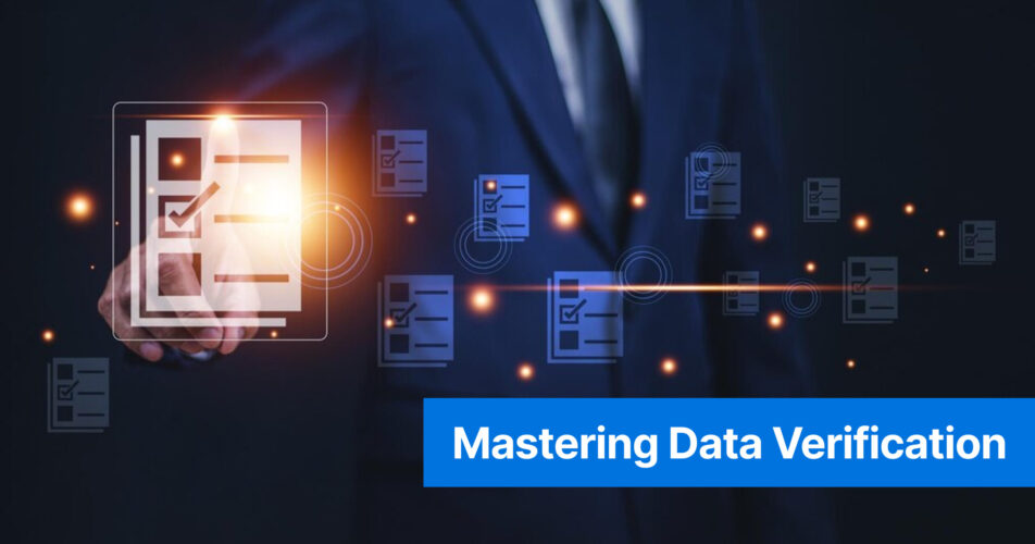 master the data verification